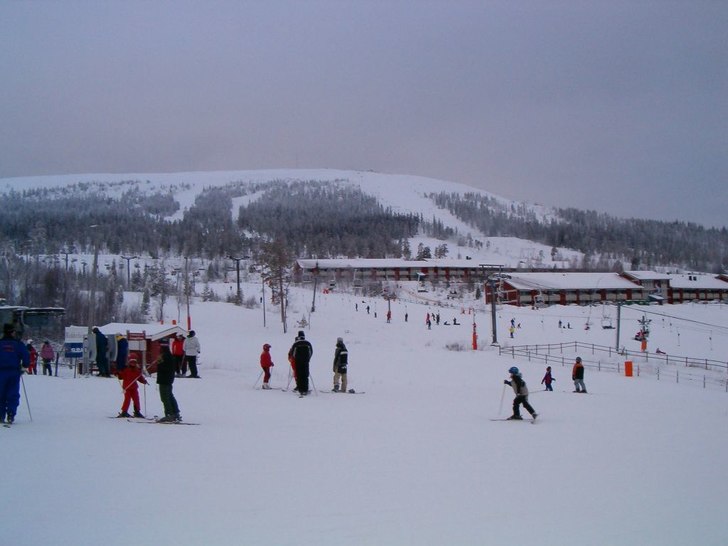 Stötens skidanläggning (en del av den). Foto: Johan Gröndahl.