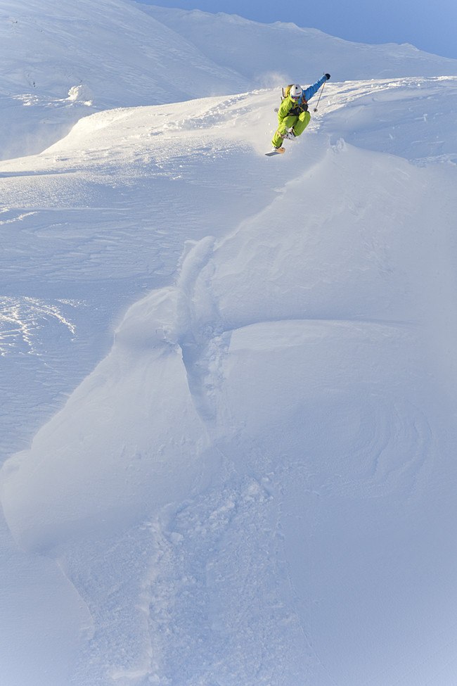 En fin og klad Desember dag hjemme i Hemsedal. Jap. Foto: Kalle Hägglund. Åkare: Ole-Kristian Strøm.