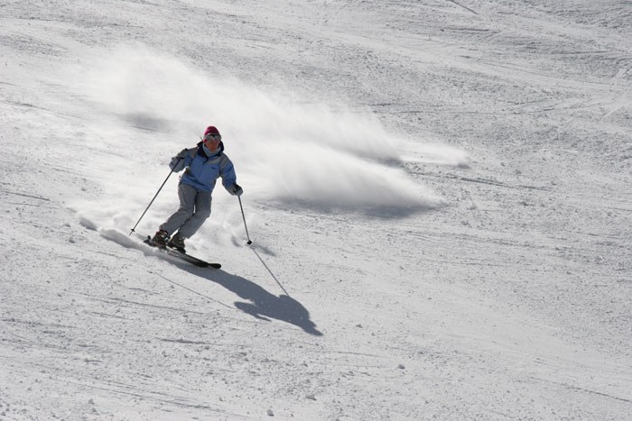 Underbar skidåkning och väder.. Foto: Martin Alexanderson. Åkare: Maria Jonasson.