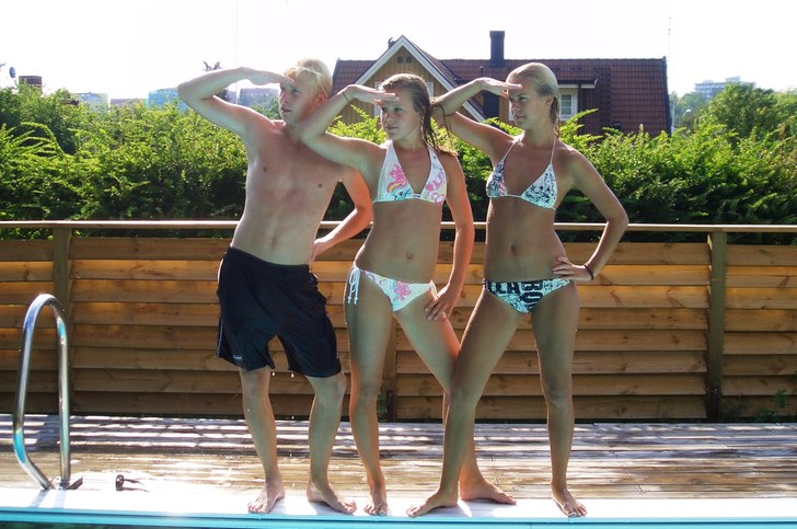 Erik, Lovisa, Krisse.