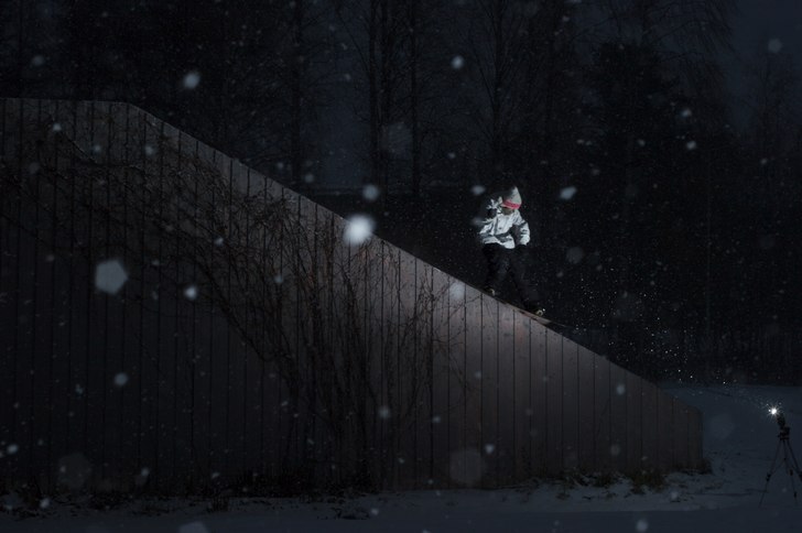 Tailpress på komvuxledgen under novemberlovet 200. Foto: Per Marklund. Åkare: Alexander Niemi eller jag.