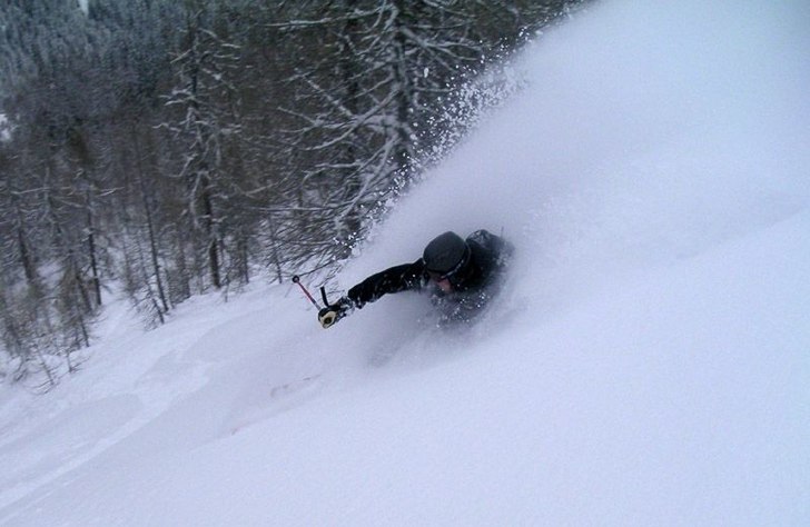 Det hade snöat lite.... Foto: Johan Hellman. Åkare: Kristian Lidin.