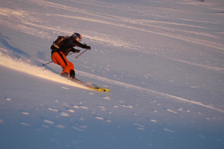 Skön åkning i stället där Stig-Helmer började. Foto: Fredrik Persson. Åkare: Kristian Persson.