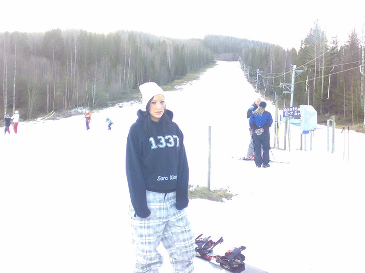 Bild från julafton 2006. Foto: Jenny Asplund. Åkare: Sara Klang.