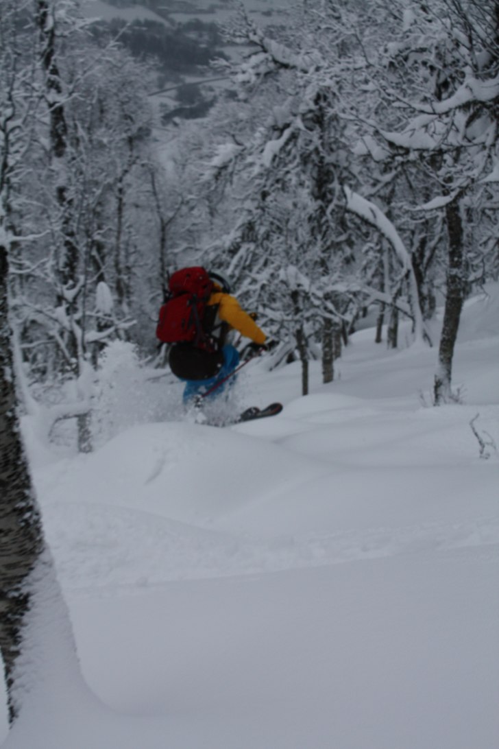 fluffiga kuddar i Hemsedal. Foto: Björn Asplund. Åkare: Magnus.
