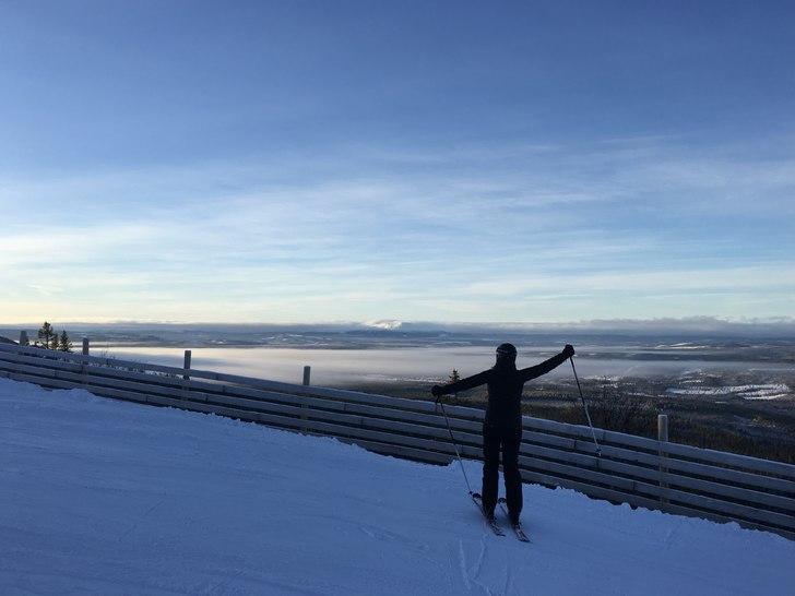 En vacker men kall vintermorgon i Vemdalen..