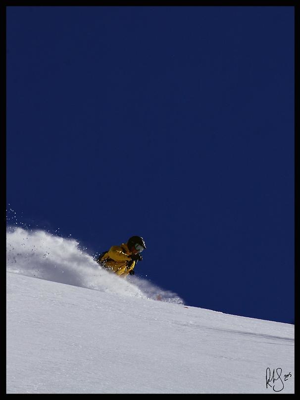 blå himmel, vit snö.... Foto: Rob Hamilton-Smith. Åkare: sunken jr.