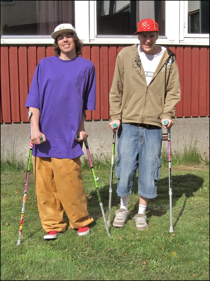 Jag och min trogne vapendragare Johan olsson stolt. Foto: Ann Brask. Åkare: Jeppenator och Johan Olsson.