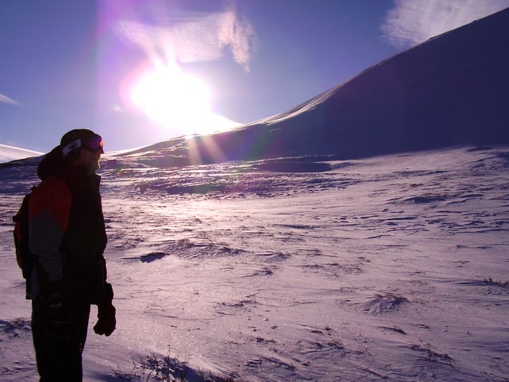 Strax nedanför Nuolja. Foto: Gorm Haraldson. Åkare: Viktor Stefansson.