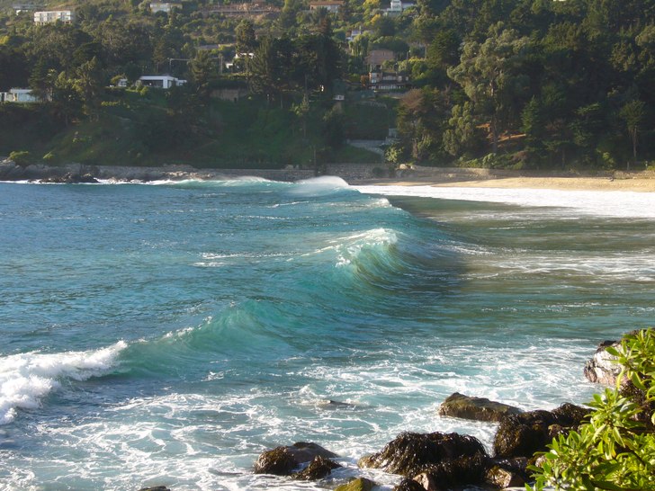 Riktigt bra surfing trots vinter i Chile! . Foto: Camilla Johnsen.