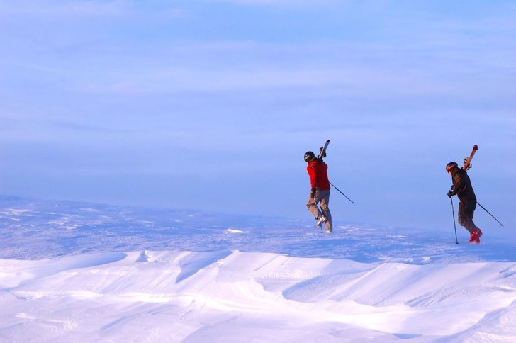 Naturupplevelser på berget!. Foto: Oscar Aspman. Åkare: Staffan Björklund och Linus Aspman.