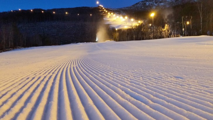 4 runde med snøproduksjon. Håper snøven ikkje r.