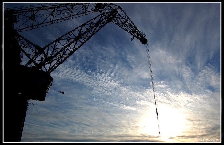Första kvällen med nya kameran. Foto: Tomas Johansson. Åkare: Kranen.
