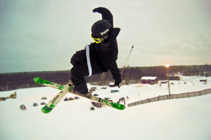 Followcam med en fotokamera. Foto: Emil Högström. Åkare: Emil Öhman.