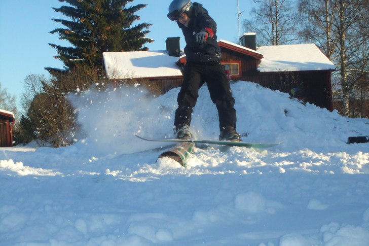 Haha andra tillfället i hela mitt liv som jag rai. Foto: Emma Eiritz. Åkare: Anna Brask.