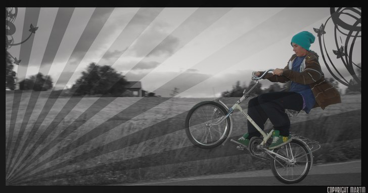 Martin redigerade kortet som philip tog på mig n�. Foto: philip. Åkare: moi.