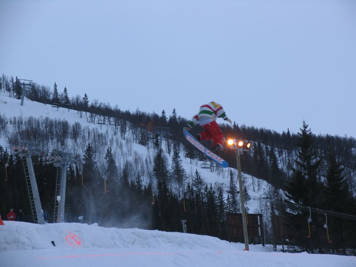 Stor, Stark, retro fs 7 på Hemsedal Skishow. Foto: Erik Persson. Åkare: Peter Lindström.