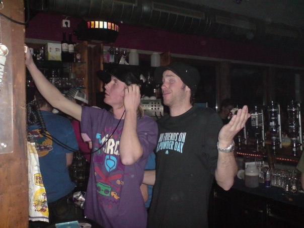 jag o victor vid skivorna på funky!.