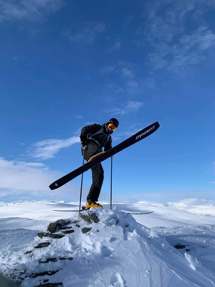 På toppen Latnjacorru, med otroliga vuyer.