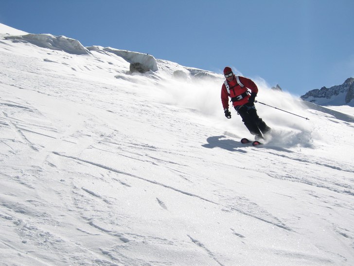 Beautiful run. La Vallée Noire Chamonix with Kast. Foto: Baptiste Blanc. Åkare: Toni ski kmx.