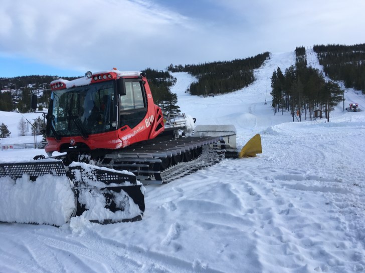 Nysnø og en temperatur som holder seg rundt null..