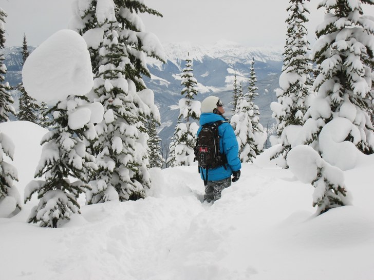 Hälsningar från Kicking Horse!. Foto: Amelie Johnsson. Åkare: Emil Rydell.