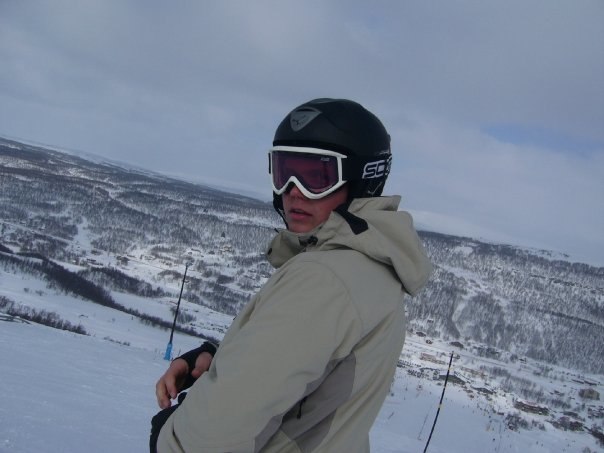 Ett foto av fotografen. Foto: Frida Krantz. Åkare: Linus Krantz.