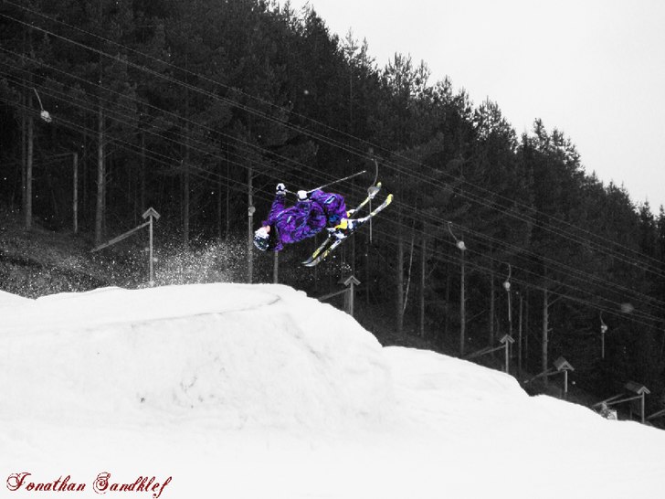 min bild på Jontes bflip :D. Foto: jag. Åkare: Jonathan Sandklef.