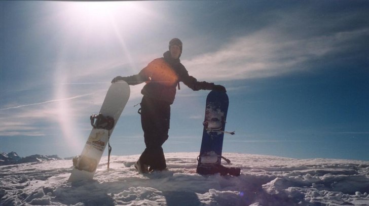 på kamen innan dagens bästa åk. Foto: Cybber. Åkare: Johan.