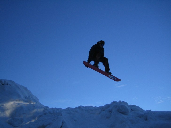 första dan i trysil.testade parken omgående. Foto: Johan Mattsson. Åkare: Krille S.