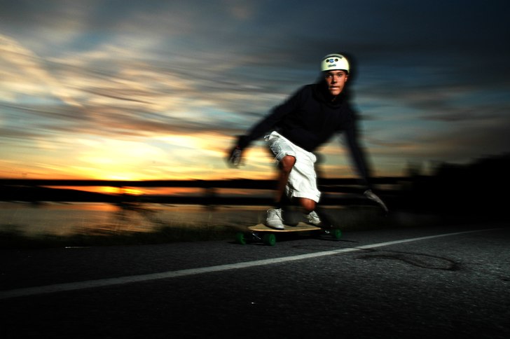 Sjuk kväll me sjukt skön åkning!. Foto: David Husberg. Åkare: Filip Älfvåg.