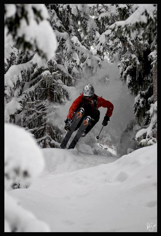 Anders hitting the trees. Foto: Rob Hamilton-Smith. Åkare: Anders.