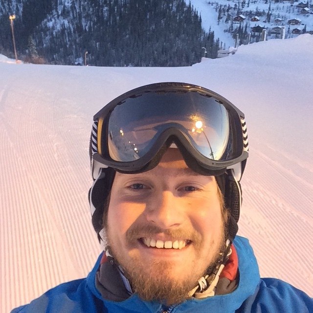 Var först ut i Hovde i vintras 2014/2015.