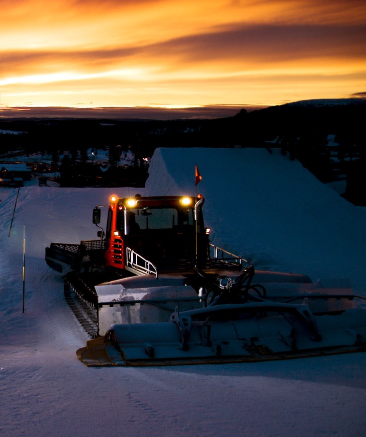 Hoppet pistas inför stars on snow.. tyvärr ahn s. Foto: Simon Pontér.