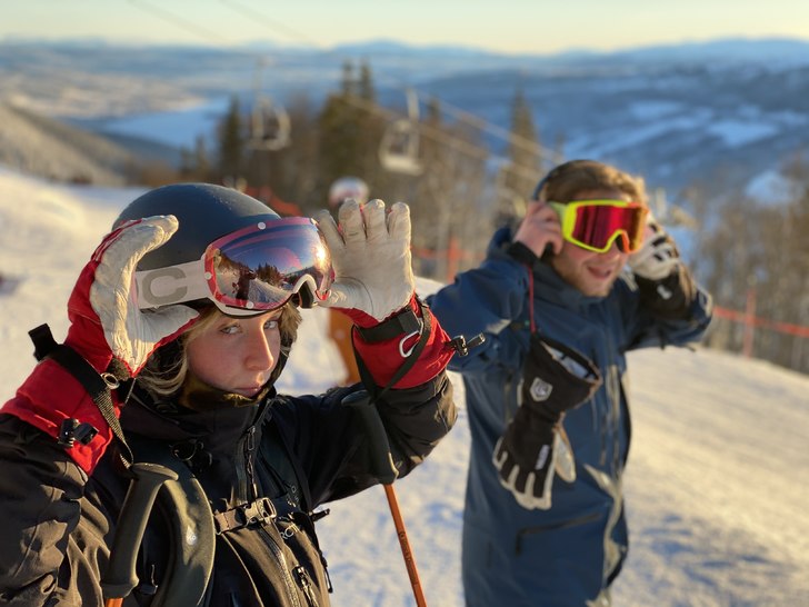 Nyheten om att högzons liftarna öppnat.
