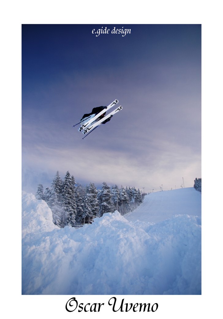 byggde ett hopp, hoppade och fotade lite :) . Foto: jag i egen hög person!. Åkare: ogge uvemo.