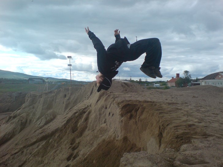 Jag Backflippar :P. Foto: Niclas Vanhatalo. Åkare: Rasmus Johansson.