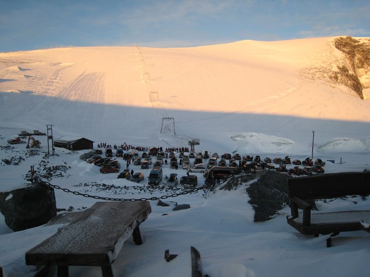 Bilden tog jag när vi var till Juvass i November . Foto: Linn .