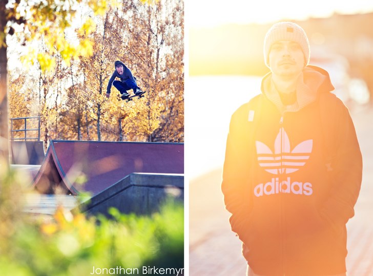 Viktor får höjd över spinen!. Foto: Jonathan Birkemyr. Åkare: Viktor Sporrong.