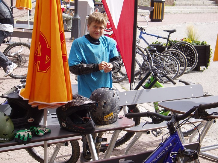 Har käkat på max. Foto: Pappa. Åkare: Oskar Lindberg.