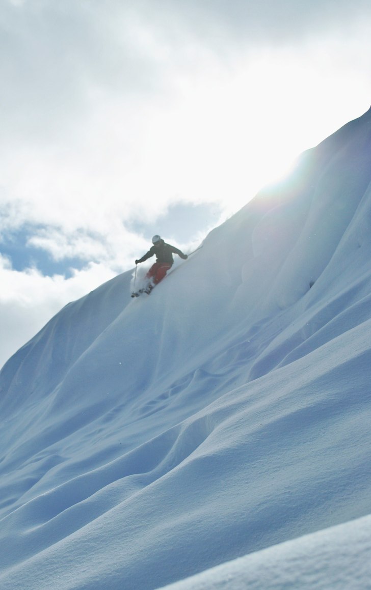 Hittade orört efter en hike i Backdoor. Foto: Jonathan Claar. Åkare: Jacob Bengtsson.