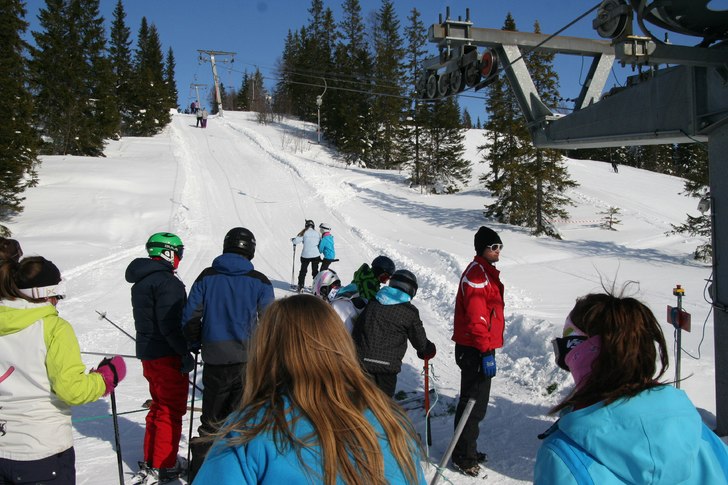 Solfylt skidag i dag
En perfekt dag for ski og ute.
