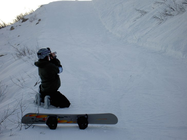 Under inspelningen av våran film sässongen 2006. Foto: Tomas Backlund. Åkare: Patrick Lundholm.