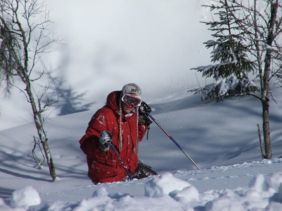 det finns snö i sälen oxå:). Foto: Leo Ekbom. Åkare: Simon Ekbom.