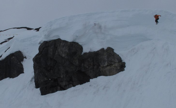 Klumpen skall tas i flatljus!. Foto: Fredrik Sidevärn. Åkare: Dr.Lundborg.