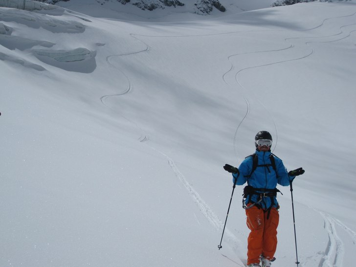 sista åket för säsongen med fluff och bra säll. Foto: bruno florit. Åkare: lars-åke krantz.