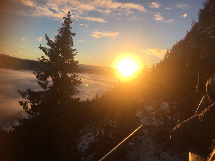 Nydelig dag! 
Flott vær og Ingen varmegrader å s.