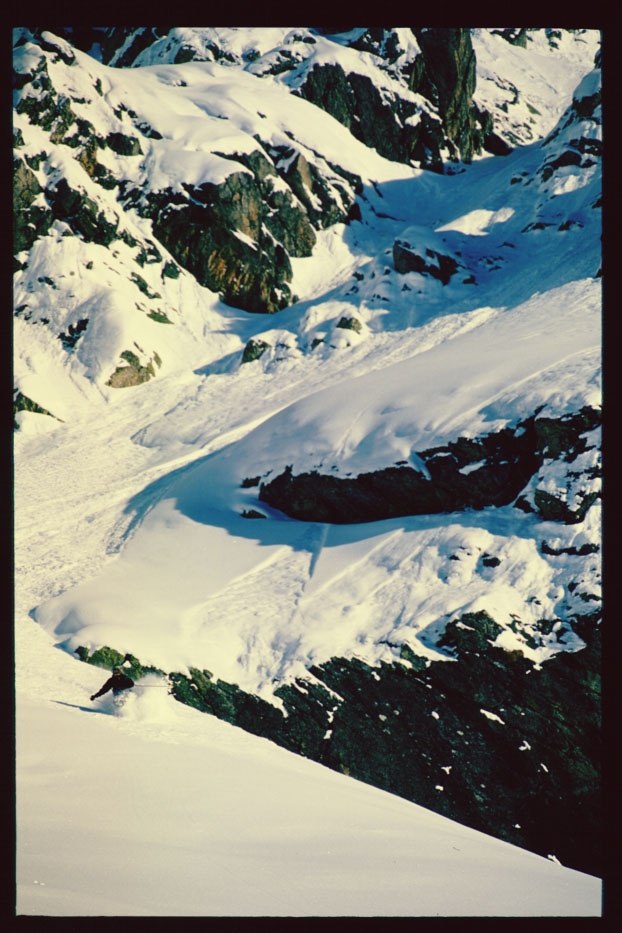 Fuglan rockar för freeskier magazine. Foto: Tom Winter, freeskier magazine. Åkare: Guro "fuglan" aka "slaskis" Fuglerud.