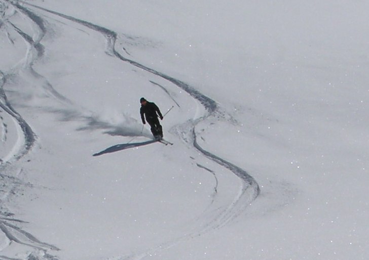 offpist åkning i Cervinia. Åkare: Christian rossing.
