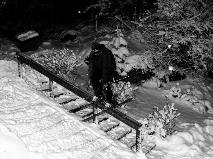 körde en liten rail hemma!. Foto: Niclas Lindblad. Åkare: Kristoffer Hedlöf.